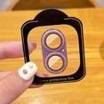 thumbnail image 1 of Dteck for iPhone 16 Bling Camera Lens Protector Tempered Glass Screen Protector, Bling Glitter Lens Protector Case Friendly Camera Cover for iPhone 16,Purple, 1 of 3