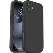 Dteck for iPhone 16 Case Compatible with MagSafe, Liquid Silicone [Soft Anti-Scratch Microfiber Lining] Shockproof Phone Case for iPhone 16 6.1 inch,Black