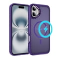 thumbnail image 1 of Dteck for iPhone 16 Case with Magnetic, Compatible with MagSafe, Military Drop Protection Slim Translucent Matte Shockproof with Anti-Fingerprint Phone Case,Purple, 1 of 8