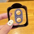 thumbnail image 1 of Dteck for iPhone 16 Plus Bling Camera Lens Protector Tempered Glass Screen Protector, Bling Glitter Lens Protector Case Friendly Camera Cover for iPhone 16 Plus,Blue, 1 of 3