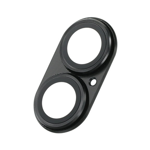 Dteck for iPhone 16 Plus Camera Lens Protector, Military Grade Shatterproof Strong Adsorption Metal Aluminum Alloy Tempered Glass Camera Screen Protector for iPhone 16 Plus,Black