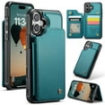 thumbnail image 1 of Dteck for iPhone 16 Plus Case with Card Holder, PU Leather Wallet Case for Women Men with RFID Blocking Card Slot Magnetic Closure Shockproof Protective Phone Cover for iPhone 16 Plus,Blue, 1 of 7