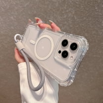 Dteck for iPhone 16 Plus Case Clear Compatible with MagSafe, Heavy Duty Drop Protection Rugged Shockproof 3-Layer Military Protective Tough Strap Durable Cover,Clear