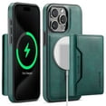 thumbnail image 1 of Dteck for iPhone 16 Plus Case Detachable Wallet Case with Card Holder, iPhone 16 Plus Magnetic Case Compatible with MagSafe, PU Leather RFID Blocking Flip Kickstand Credit Slots,Green, 1 of 7