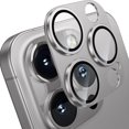 thumbnail image 1 of Dteck for iPhone 16 Pro Camera Lens Protector, Military Grade Shatterproof Strong Adsorption Metal Aluminum Alloy Tempered Glass Camera Screen Protector for iPhone 16 Pro,Grey, 1 of 3