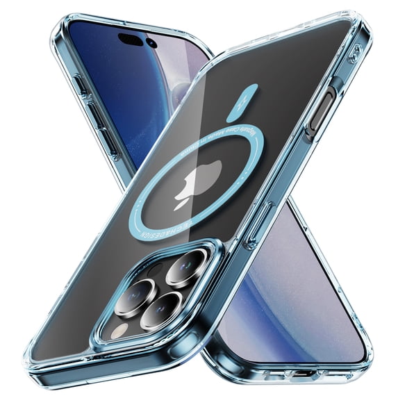 Dteck for iPhone 16 Pro Case, Compatible with MagSafe, Anti-Yellowing Military-Grade Protection Shockproof Slim Magnetic Phone Sleeve for iPhone 16 Pro,Blue