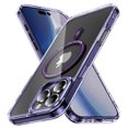 thumbnail image 1 of Dteck for iPhone 16 Pro Case, Compatible with MagSafe, Anti-Yellowing Military-Grade Protection Shockproof Slim Magnetic Phone Sleeve for iPhone 16 Pro,Purple, 1 of 7