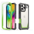 thumbnail image 1 of Dteck for iPhone 16 Pro Max Case 6.9", Full Body Bumper Phone Case with Glass Screen Protector + Camera Lens Protector, Drop Proof iPhone 16 Pro Max Cover, Gary Green, 1 of 6