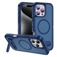 thumbnail image 1 of Dteck for iPhone 16 Pro Max Case with Camera Lens Protector, Compatible with MagSafe, Magnetic Heavy Duty Drop Protection Rugged Shockproof Touch Durable Phone Case with Invisible Kickstand 6.9",Blue, 1 of 7