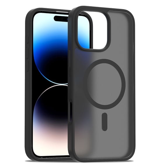Dteck for iPhone 16 Pro Max Case, Compatible with MagSafe, Shockproof Military-Grade Protection, Magnetic Phone Case for iPhone 16 Pro Max, Frosted Black