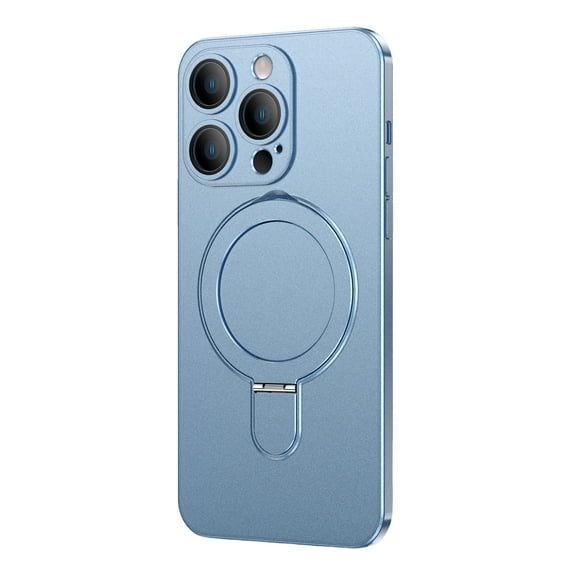 Dteck for iPhone 16 Pro Max Case with Magnetic Invisible Stand, Compatible with MagSafe, Ultra Slim Matte PC Back Protective Case for iPhone 16 Pro Max,Blue