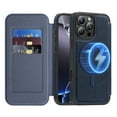 thumbnail image 1 of Dteck for iPhone 16 Pro Max Case Wallet with Card Holder, Compatible with MagSafe, PU Leather Flip Folio with RFID Blocking Stand Shockproof Phone Cover 6.9 Inch 2024,Blue, 1 of 8