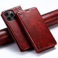 thumbnail image 1 of Dteck for iPhone 16 Pro Max Case Wallet, Shockproof Magnetic Kickstand Credit Card Holder Leather Folio Case Flip Stand Cover for iPhone 16 Pro Max, Red, 1 of 5