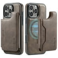 thumbnail image 1 of Dteck for iPhone 16 Pro Max Magnetic Case with Detachable Wallet Card Holder, Compatible with MagSafe, RFID Blocking Credit Slots Kickstand Shockproof Phone Cover for Women Men,Coffee, 1 of 6