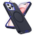 thumbnail image 1 of Dteck for iPhone 16 Pro Max Magnetic Case with Screen Protector & Camera Lens Protector, Compatible with MagSafe, 3 In 1 Full Body Protection Heavy Duty Shockproof Protective Cover,Deep Blue, 1 of 6