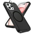 thumbnail image 1 of Dteck for iPhone 16 Pro Max Magnetic Case with Screen Protector & Camera Lens Protector, Compatible with MagSafe, 3 In 1 Full Body Protection Heavy Duty Shockproof Protective Cover,Black, 1 of 6