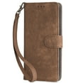 thumbnail image 1 of Dteck for iPhone 16 Pro Max Wallet Case, Magnetic RFID Blocking PU Leather Folio Flip Protective Cover with Wrist Strap Credit Card Holder for iPhone 16 Pro Max, Brown, 1 of 5