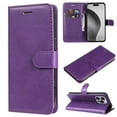 thumbnail image 1 of Dteck for iPhone 16 Wallet Case, Magnetic PU Leather Flip Folio Case with Card Holders RFID Blocking Kickstand Shockproof TPU Inner Shell Phone Cover 2024, Purple, 1 of 7