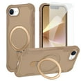 thumbnail image 1 of Dteck for iPhone 16E 2025 Case with Screen Protector, Compatible with MagSafe Shockproof Invisible Magnetic Ring Stand Military-Grade Heavy Duty Protection Phone Case, Desert Gold, 1 of 7