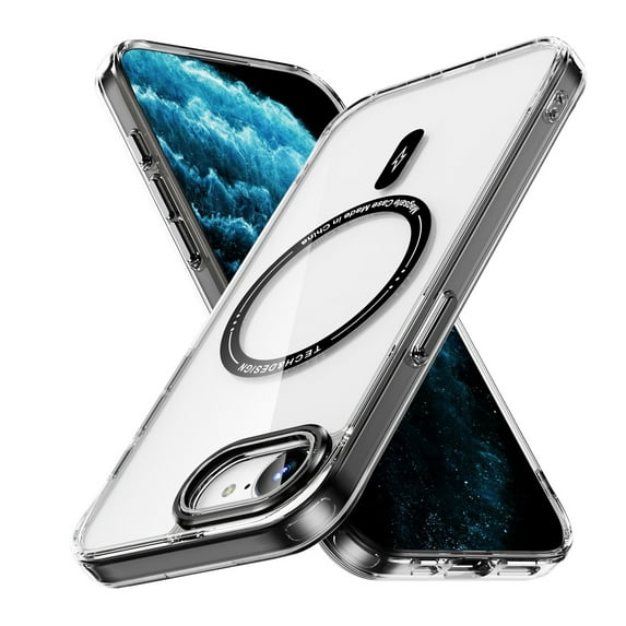 Dteck for iPhone 16E Case, Compatible with MagSafe, Anti-Yellowing Military-Grade Protection Shockproof Slim Magnetic Phone Sleeve for iPhone 16e 6.1" 2025,Black