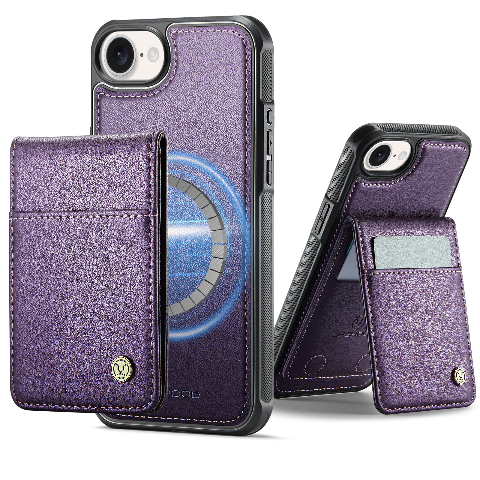 LCIMEEKE Magnetic Flip Leather Wallet Case For IPhone 16E 15 14 13 12 11 Pro Max Plus – Slim Luxury