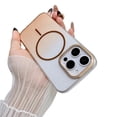 thumbnail image 1 of Dteck for iPhone 16e Case Bling Glitter Sparkly Bling Magnetic Compatible with Magsafe Accessory Phone Case for Women, Girly Cute Sparkle Shiny Bright Hard Plastic Cover, Gold, 1 of 7
