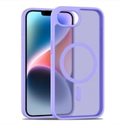 Dteck for iPhone 16e Case, Compatible with MagSafe, Shockproof Military-Grade Protection, Magnetic Phone Case for iPhone 16e 6.1" 2025, Frosted Purple