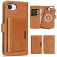 thumbnail image 1 of Dteck for iPhone 16e Case Detachable Wallet Case with Card Holder, 3 in 1 PU Leather Flip Folio with RFID Blocking Stand Shockproof Phone Cover 6.1 Inch 2025,Brown, 1 of 7