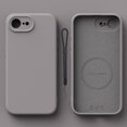 thumbnail image 1 of Dteck for iPhone 16e Case with Lanyard, Compatible with Mag-Safe, Upgraded Liquid Silicone with Camera Protection Soft Anti-Scratch Microfiber Lining Phone Case for iPhone 16e 6.1",Light Gray, 1 of 8