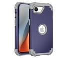 thumbnail image 1 of Dteck for iPhone 16e Case with Screen Protector, Heavy Duty Shockproof Dust/Drop Poof 3 Layers Full Bady Protection Rugged Cover Case for iPhone 16E 2025 6.1",Deep Blue, 1 of 5