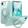 thumbnail image 1 of Dteck for iPhone 16e Case with Screen Protector, Magnetic for iPhone 16E Phone Case Compatible with MagSafe, Military Grade Drop Tested Translucent Hard Back Protective Cover with Ring Stand,Blue, 1 of 8