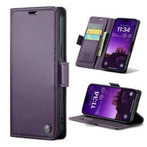 Dteck for iPhone 16e Wallet Case with RFID Blocking Credit Card Holder, PU Leather Folio Flip Kickstand Protective Shockproof Cover Women Men for iPhone 16e,Purple