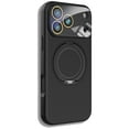 thumbnail image 1 of Dteck for iPhone 17 Pro Case with Rotating Magnetic Stand, Compatible with MagSafe, Full Camera Protection, Shockproof Liquid Silicone Case with Ring Holder,Black, 1 of 7