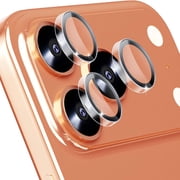 Dteck for iPhone 17 Pro Max Camera Lens Protector, 9H Tempered Galss with Metal Individual Ring, HD Invisible Fit Camera Screen Protector Cover Accessories Case Friendly,Clear