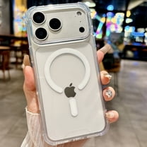 Dteck for iPhone 17 Pro Max Case, Clear Magnetic Phone Case Compatible with MagSafe, Slim Anti-Yellowing Rugged Shockproof Protective Transparent Cover,Clear