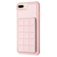 thumbnail image 1 of Dteck for iPhone 7 / iPhone 8 / SE 2022 & 2020 Card Holder Back Case with Pockets, Premium PU Leather ID Cash Credit Slots Magnetic Kickstand Flip Folio Slim Hard Protective Cover, pink, 1 of 7