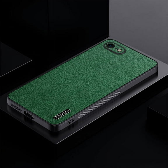 Dteck for iPhone 7 / iPhone 8 / SE 2022 & 2020 Slim Case, Shockproof Premium PU Leather Business Phone Case Anti-Slip Scratch Resistant Ultra Slim Hard PC Rugged Protective Flip Cover, green