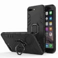 thumbnail image 1 of Dteck For iPhone 7 Plus / 8 Plus Case, [Magnetic Car Mount] Heavy Duty Armor Protective Rugged 2 in 1 Shock-Absorbing Case with 360 Degree Rotation Ring， Black, 1 of 6