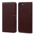 thumbnail image 1 of Dteck iPhone 7 Solid Color Wallet Case,PU Premium Leather Flip Kickstand Ultra-Slim Cover for iPhone for iPhone 7/ 8 / SE 2020 4.7 inch,Coffee, 1 of 8