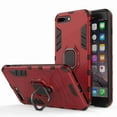 thumbnail image 1 of Dteck For iPhone 7 / iPhone 8 Case, [Magnetic Car Mount] Heavy Duty Armor Protective Rugged 2 in 1 Shock-Absorbing Case with 360 Degree Rotation Ring? Red, 1 of 5