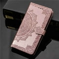 thumbnail image 1 of Dteck For iPhone 7 / iPhone 8 / iPhone SE 2020 [Flower Embossed] PU Leather Wallet Flip Folio Protective Case Cover with Card Holder and Stand, Rosegold, 1 of 3