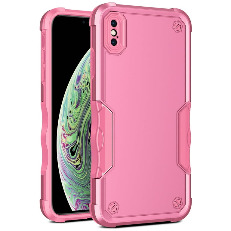 Dteck iPhone XR Case, Heavy Duty in Hybrid Rugged Shockproof