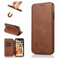thumbnail image 1 of Dteck iPhone XR Case, Premium PU Durable Leather Card Slots Wallet Folio Protective Shockproof Cover For iPhone XR, coffee, 1 of 1
