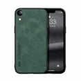 thumbnail image 1 of Dteck for iPhone XR Magnetic Attraction Inside Case, TPU & PU Material Case with Car Mount Shockproof Protective Case for iPhone XR 6.1" 2018 Ladies Women Girls, Green, 1 of 5