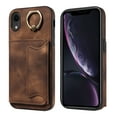 thumbnail image 1 of Dteck for iPhone XS Max Case with Card Holder, Retro PU Leather Wallet Case with Rotating Ring Kickstand, Slim Back Protective Cover Case for iPhone XS Max,Brown, 1 of 7