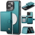 thumbnail image 1 of Dteck for iPhone XS/X Wallet Case Magnetic Card Holder, RFID Blocking 2 in 1 Detachable Kickstand Shockproof Cover for Women Men Compatible with Magsafe Accessory, Blue, 1 of 9
