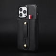 thumbnail image 1 of Dteck iPhone11 pro, Wrist Strap PU Leather Shockproof Handy Belt Case for iPhone 11 Pro,Black, 1 of 8