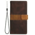 thumbnail image 1 of Dteck iPhone11 pro max Wallet Case, 6.5 Inch,Flip Folio Stitching Multicolor Leather Phone Case with Credit Card Holder for iPhone11 pro max 6.5 inch,Brown, 1 of 6