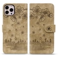 thumbnail image 1 of Dteck iPhone12 Pro Max Case,Sakura Cat Embossed PU Premium Leather Wallet Card Cash Slots Ultra-Slim Magnetic Flip Shockproof Kickstand  Cover for iPhone 12 pro max 6.7 inch,Brown, 1 of 7
