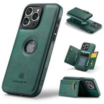 Dteck for iPhoone 12 / iPhone 12 Pro Case Wallet with Card Holder, RFID Blocking PU Leather 2 in 1 Magnetic Detachable Back Cover with Card Wallet for iPhone 12/12 Pro 6.1",Green